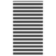 Vidaxl Zebra Rouleau aveugle 130x230 cm Largeur de tissu 125,9 cm noir