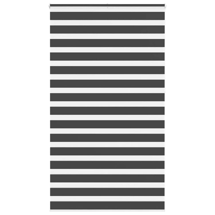 VidaXL store enrouleur zèbre 135x230 cm largeur de tissu 130,9 cm noir