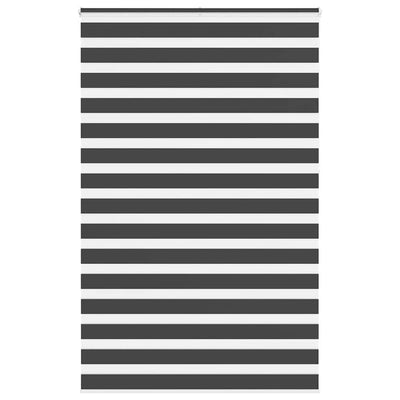 Vidaxl Zebra Rouleau aveugle 145x230 cm Largeur de tissu 140,9 cm noir
