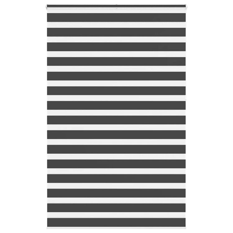 Vidaxl Zebra Rouleau aveugle 145x230 cm Largeur de tissu 140,9 cm noir