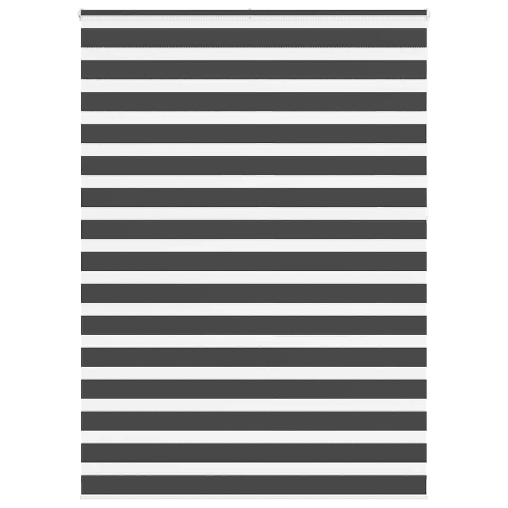 Vidaxx store enrouleur zèbre 155x230 cm largeur de tissu 150,9 cm noir