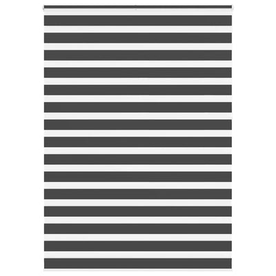 Vidaxx store enrouleur zèbre 155x230 cm largeur de tissu 150,9 cm noir