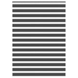 VidaXL store enrouleur zèbre 165x230 cm largeur de tissu 160,9 cm noir - afbeelding 2