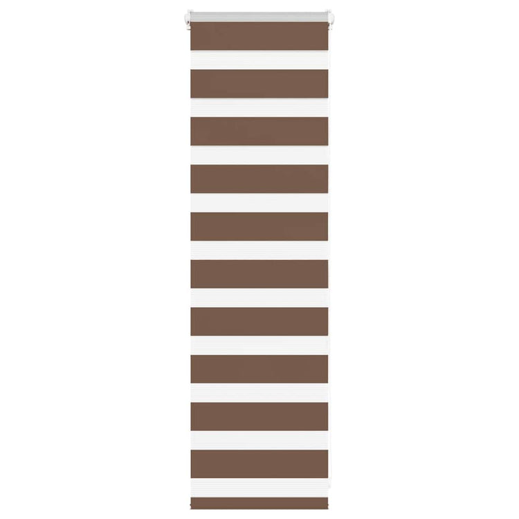 Vidaxl Zebra Rouleau aveugle 50x100 cm Largeur de poussière 45,9 cm Brun polyester