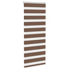 Vidaxl Zebra Rouleau aveugle 55x100 cm Largeur de tissu 50,9 cm Brun polyester