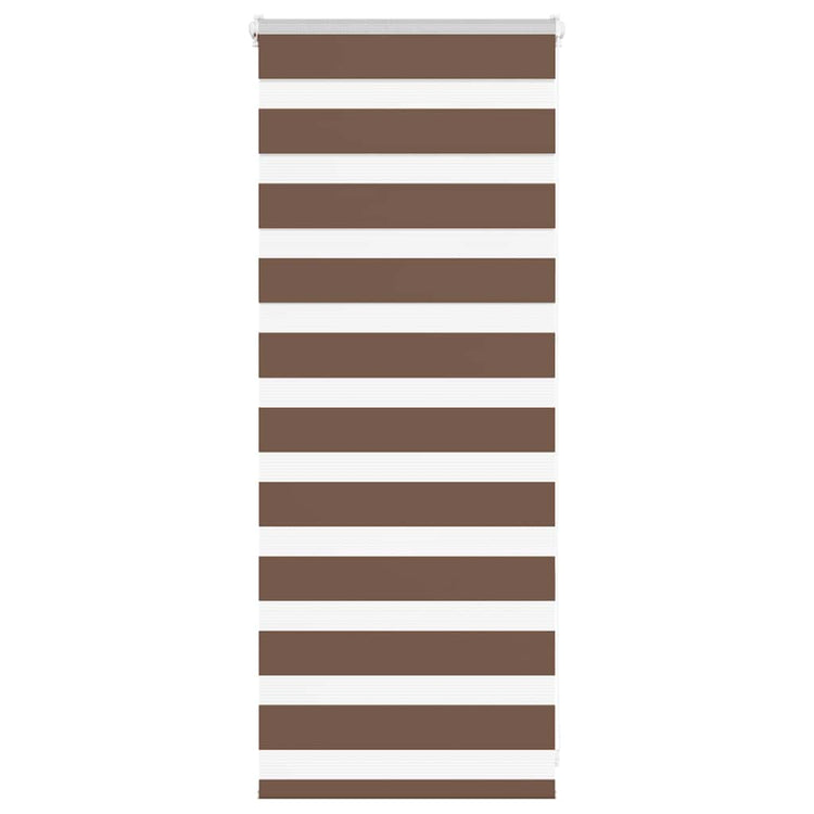 Vidaxl Zebra Rouleau aveugle 65x100 cm Largeur de tissu 60,9 cm Brun polyester