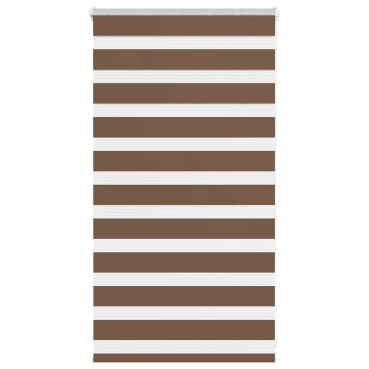 Vidaxl Zebra Rouleau aveugle 70x100 cm Largeur de poussière 65,9 cm Brun polyester