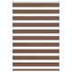 Vidaxl Zebra Rouleau aveugle 100x100 cm Largeur de poussière 95,9 cm Brun polyester