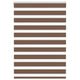 Vidaxl Zebra Rouleau aveugle 110x100 cm Largeur de poussière 105,9 cm Brun polyester