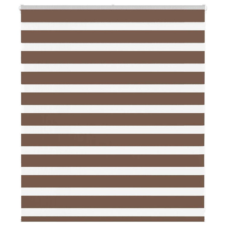 Vidaxl Zebra Rouleau aveugle 120x100 cm Largeur de tissu 115,9 cm Brown en polyester