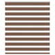 Vidaxl Zebra Rouleau aveugle 125x100 cm Largeur de tissu 120,9 cm Brun polyester