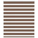 Vidaxl Zebra Rouleau aveugle 130x100 cm Largeur de tissu 125,9 cm Brown en polyester