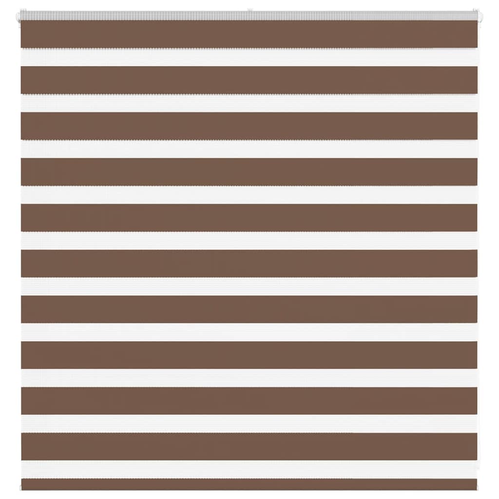 Vidaxl Zebra Rouleau aveugle 140x100 cm Largeur de poussière 135,9 cm Brown en polyester