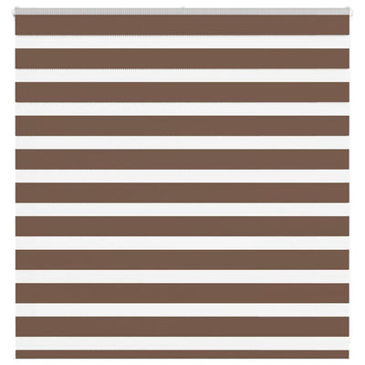 Vidaxl Zebra Rouleau aveugle 145x100 cm Largeur de poussière 140,9 cm Brown en polyester