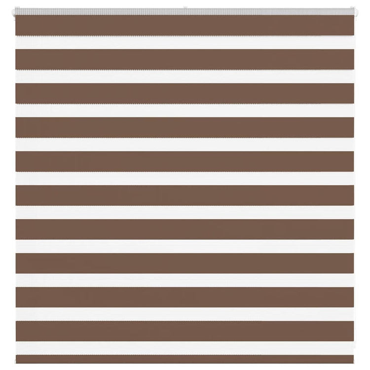 Vidaxl Zebra Rouleau aveugle 145x100 cm Largeur de poussière 140,9 cm Brown en polyester