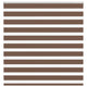 Vidaxl Zebra Rouleau aveugle 145x100 cm Largeur de poussière 140,9 cm Brown en polyester