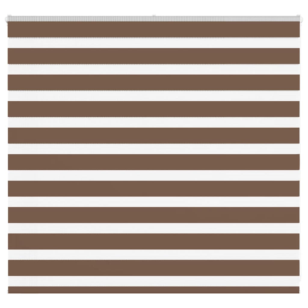Vidaxl Zebra Rouleau aveugle 155x100 cm Largeur de poussière 150,9 cm Brun polyester