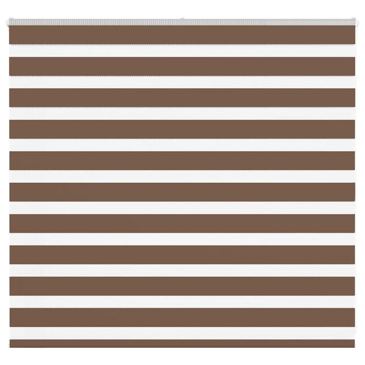 Vidaxl Zebra Rouleau aveugle 155x100 cm Largeur de poussière 150,9 cm Brun polyester