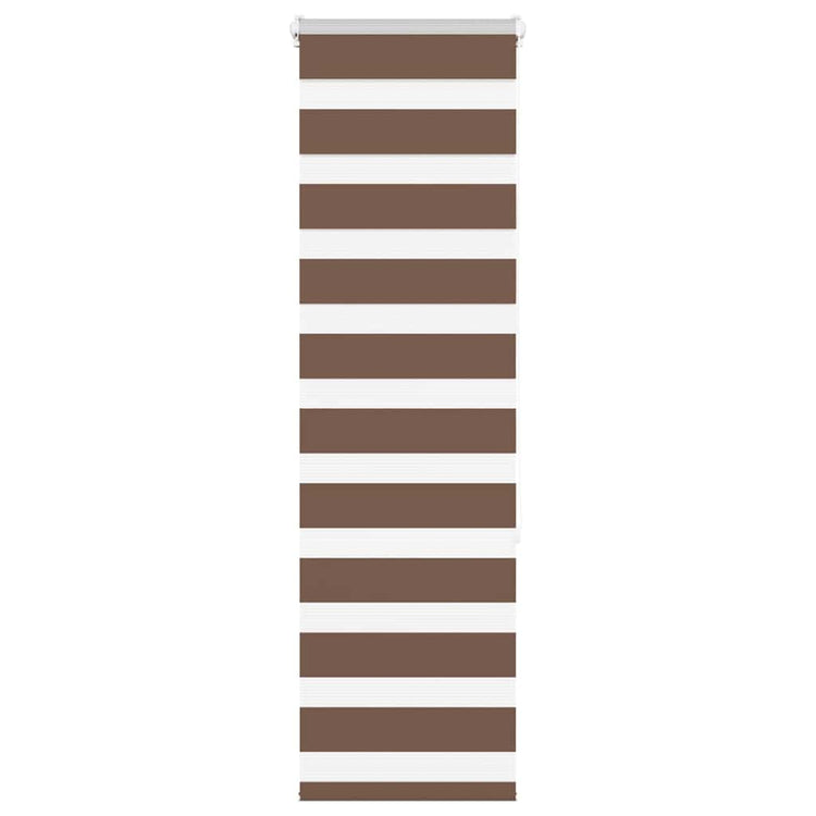 Vidaxl Zebra Rouleau aveugle 40x150 cm Largeur de poussière 35,9 cm Brun polyester