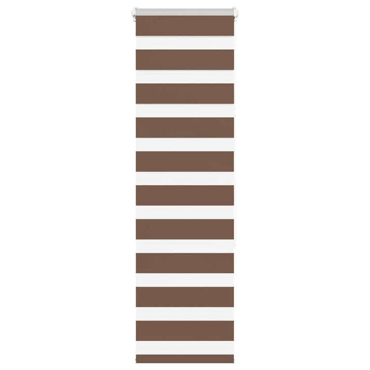 Vidaxl Zebra Rouleau aveugle 50x150 cm Largeur de poussière 45,9 cm Brun polyester