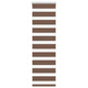 Vidaxl Zebra Rouleau aveugle 50x150 cm Largeur de poussière 45,9 cm Brun polyester