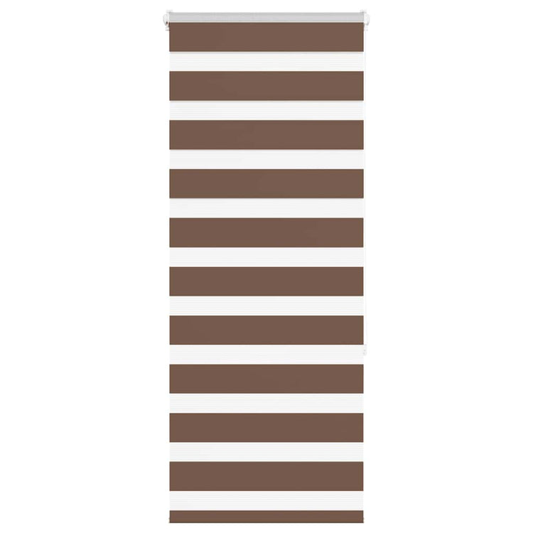 Vidaxl Zebra Rouleau aveugle 55x150 cm Largeur de poussière 50,9 cm Brun polyester