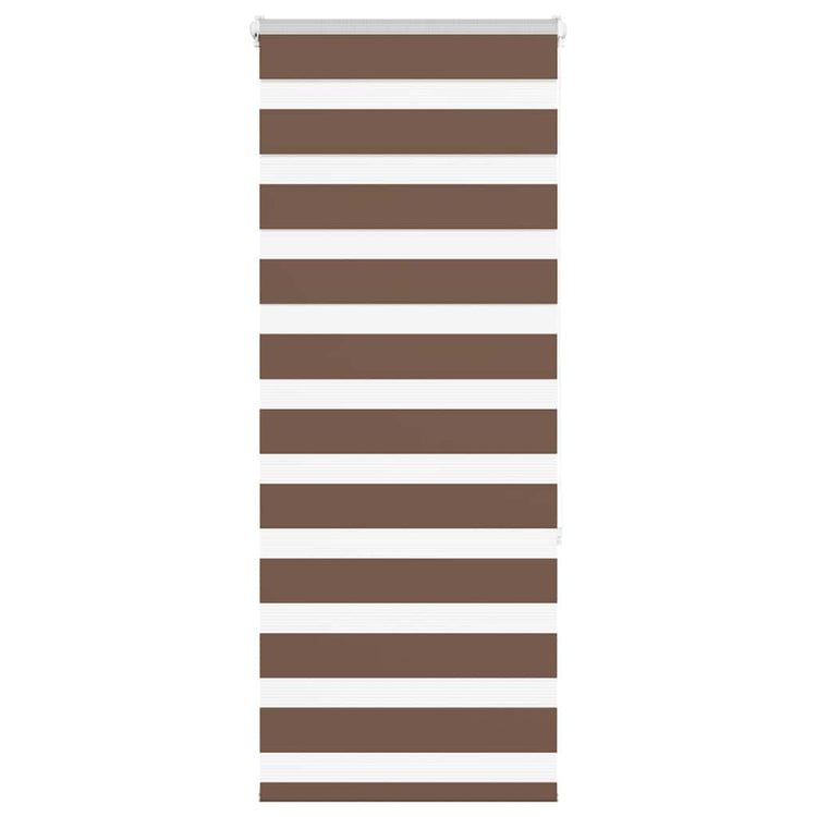 Vidaxl Zebra Rouleau aveugle 60x150 cm Largeur de poussière 55,9 cm Brun polyester