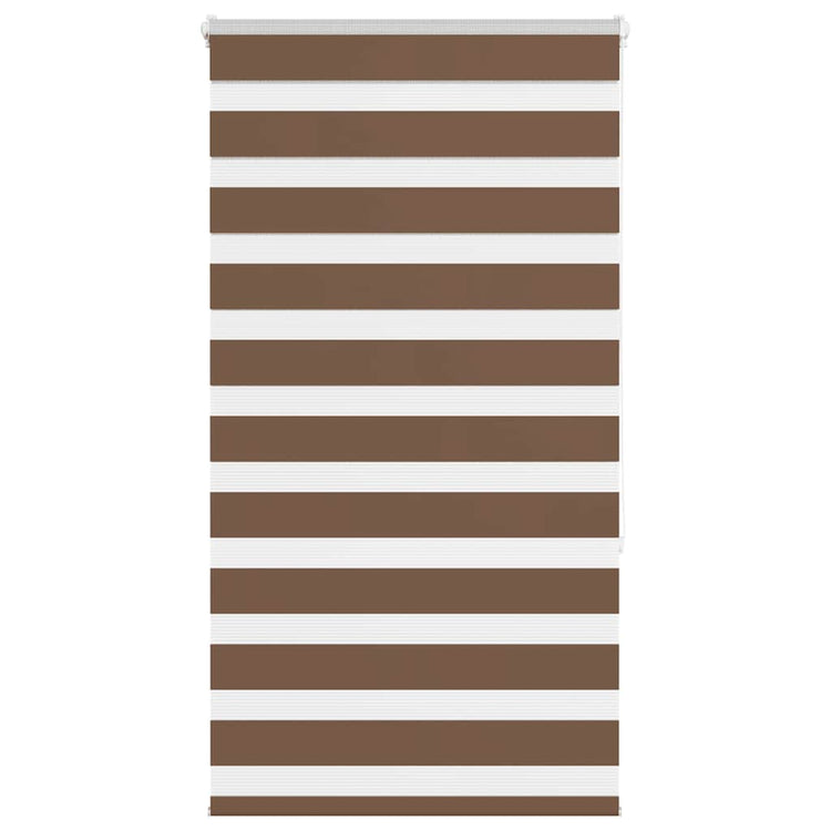 Vidaxl Zebra Rouleau aveugle 75x150 cm Largeur de poussière 70,9 cm Brun polyester