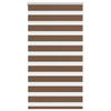 Vidaxl Zebra Rouleau aveugle 80x150 cm Largeur de poussière 75,9 cm Brun polyester