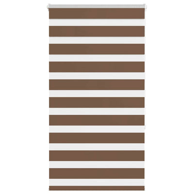 Vidaxl Zebra Rouleau aveugle 80x150 cm Largeur de poussière 75,9 cm Brun polyester