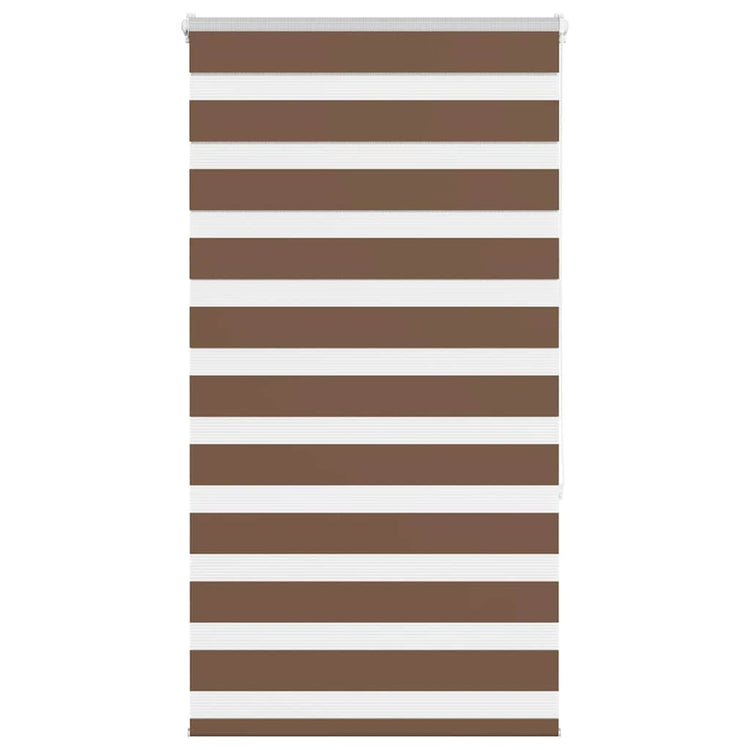 Vidaxl Zebra Rouleau aveugle 90x150 cm Largeur de poussière 85,9 cm Brun polyester