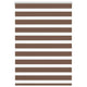 Vidaxl Zebra Rouleau aveugle 95x150 cm Largeur de poussière 90,9 cm Brun polyester