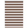 Vidaxl Zebra Rouleau aveugle 105x150 cm Largeur de poussière 100,9 cm Brun polyester