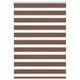 Vidaxl Zebra Rouleau aveugle 105x150 cm Largeur de poussière 100,9 cm Brun polyester