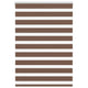Vidaxl Zebra Rouleau aveugle 110x150 cm Largeur de poussière 105,9 cm Brun polyester