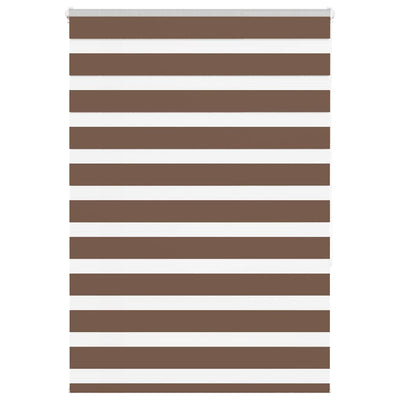 Vidaxl Zebra Rouleau aveugle 115x150 cm Largeur de poussière 110,9 cm Brown en polyester