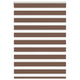 Vidaxl Zebra Rouleau aveugle 115x150 cm Largeur de poussière 110,9 cm Brown en polyester