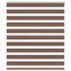 Vidaxl Zebra Rouleau aveugle 120x150 cm Largeur de poussière 115,9 cm Brun polyester