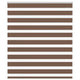 Vidaxl Zebra Rouleau aveugle 125x150 cm Largeur de tissu 120,9 cm Brun polyester