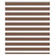 Vidaxl Zebra Rouleau aveugle 135x150 cm Largeur de poussière 130,9 cm Brown en polyester