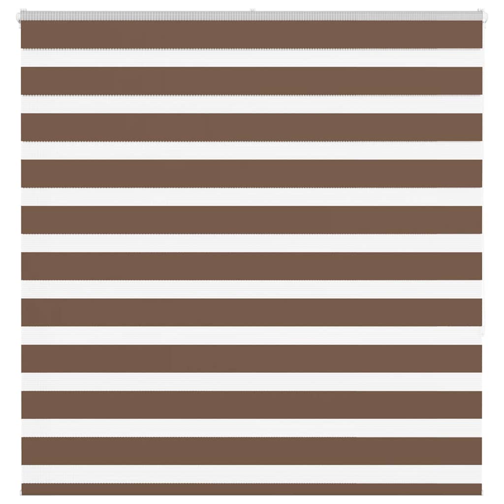 Vidaxl Zebra Rouleau aveugle 145x150 cm Largeur de poussière 140,9 cm Brown en polyester