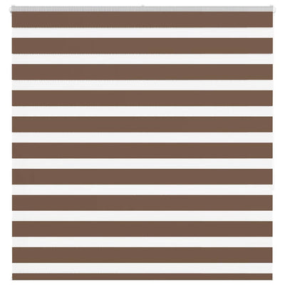 Vidaxl Zebra Rouleau aveugle 145x150 cm Largeur de poussière 140,9 cm Brown en polyester