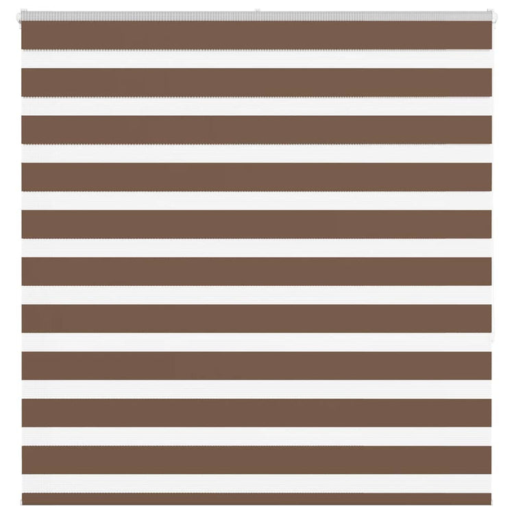 Vidaxl Zebra Rouleau aveugle 145x150 cm Largeur de poussière 140,9 cm Brown en polyester