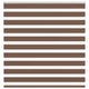 Vidaxl Zebra Rouleau aveugle 145x150 cm Largeur de poussière 140,9 cm Brown en polyester