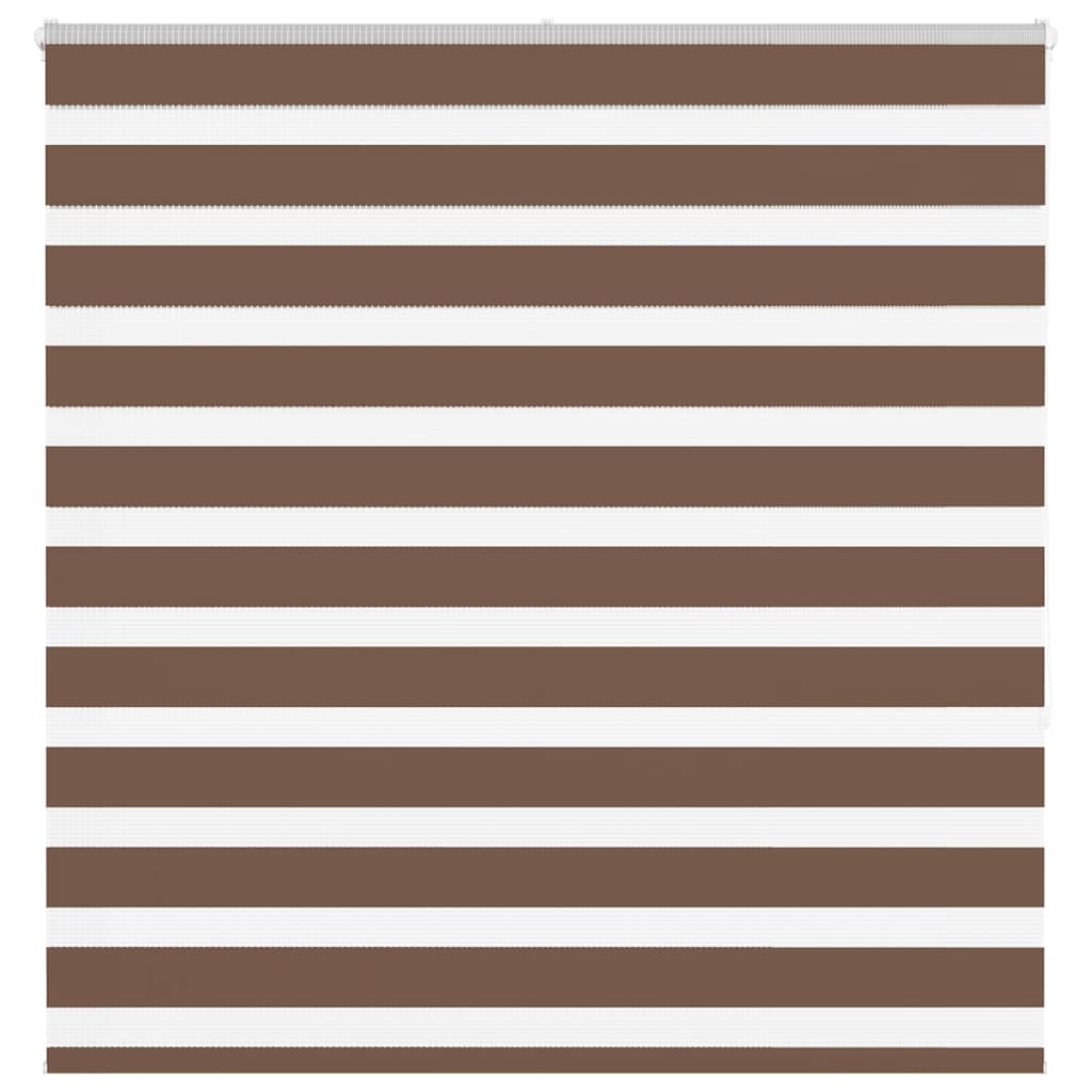 Vidaxl Zebra Rouleau aveugle 150x150 cm Largeur de poussière 145,9 cm Brun polyester