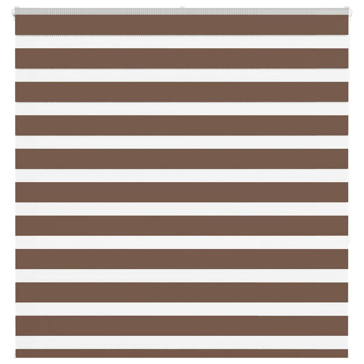 Vidaxl Zebra Rouleau aveugle 150x150 cm Largeur de poussière 145,9 cm Brun polyester