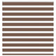 Vidaxl Zebra Rouleau aveugle 150x150 cm Largeur de poussière 145,9 cm Brun polyester