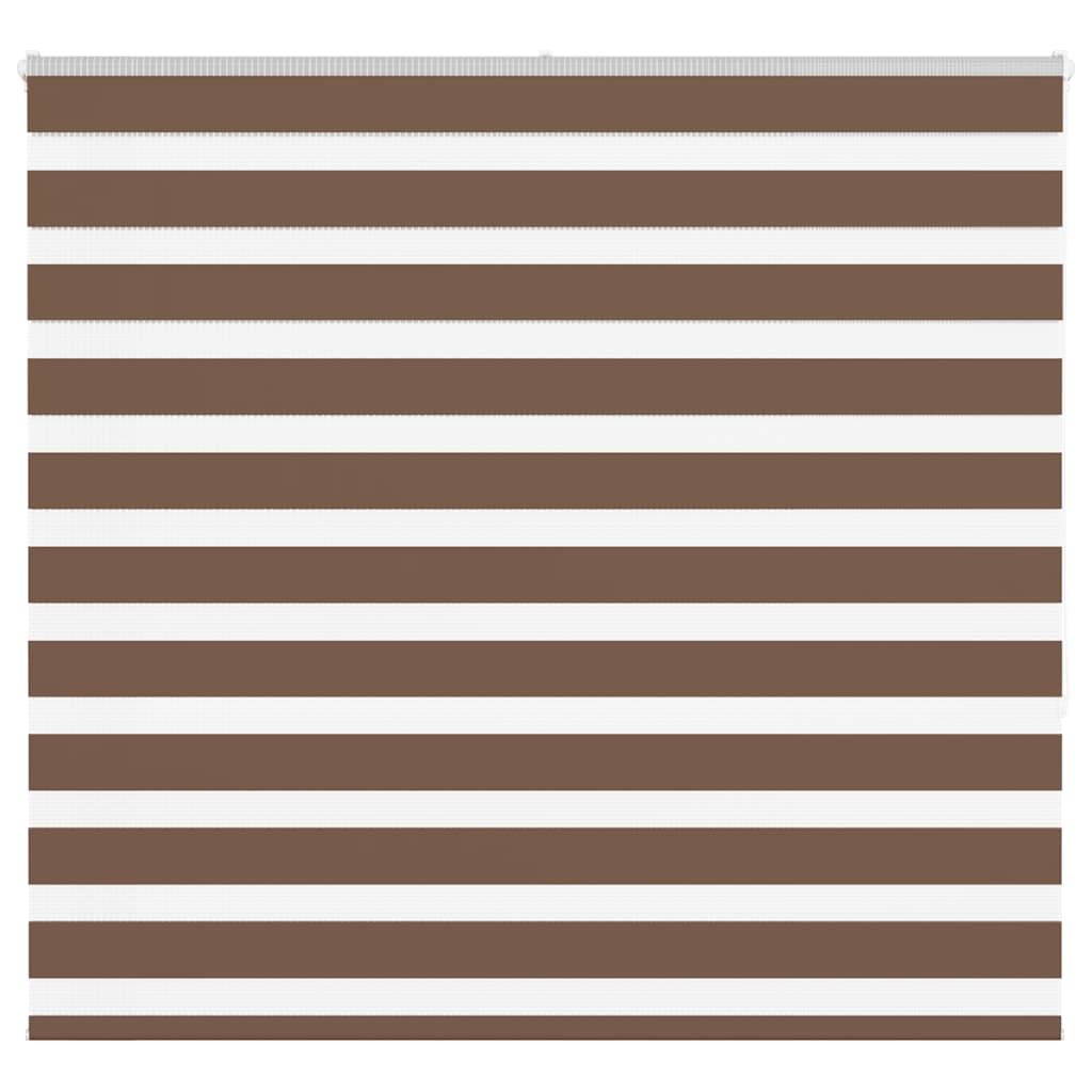 Vidaxl Zebra Rouleau aveugle 160x150 cm Largeur de poussière 155,9 cm Brun polyester