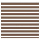 Vidaxl Zebra Rouleau aveugle 160x150 cm Largeur de poussière 155,9 cm Brun polyester