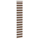 Vidaxl Zebra Rouleau aveugle 40x200 cm Largeur de poussière 35,9 cm Brun polyester